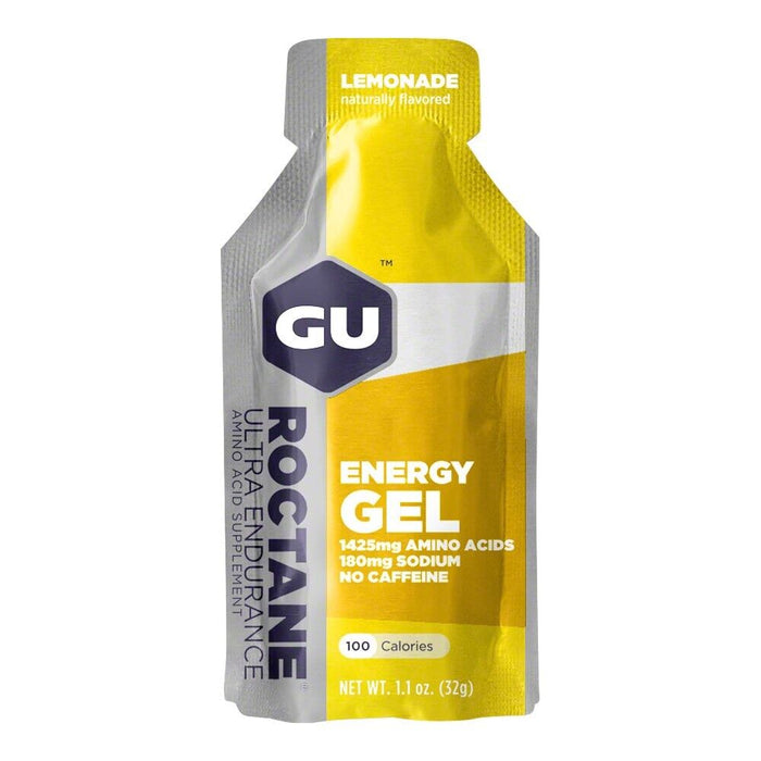 GU ROCTANE ENERGY GEL : CAFFEINE-FREE LEMONADE - Box of 24