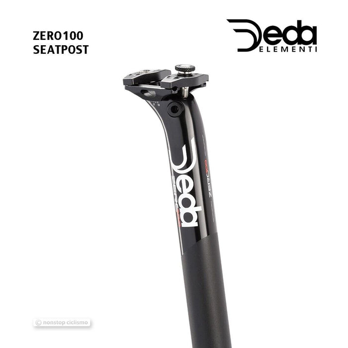 Deda Elementi ZERO100 Seatpost : BLACK/WHITE 31.6 MM