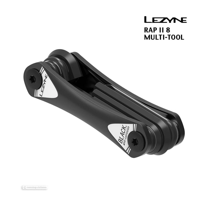 LEZYNE RAP II 8 Hex Torx Screwdriver Bicycle Multi-Tool : BLACK