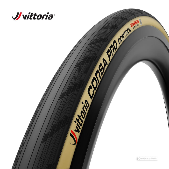 Vittoria CORSA PRO CONTROL Tubeless-Ready Road Tire : 700x28 mm BLACK/TAN