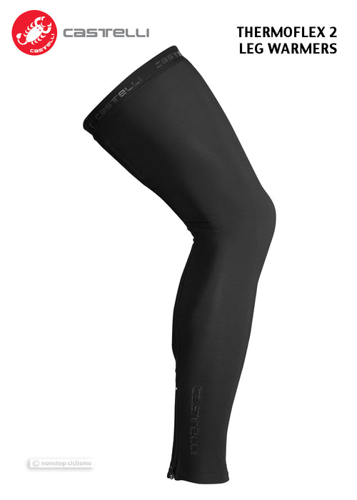 CASTELLI THERMOFLEX 2 LEG WARMERS : BLACK