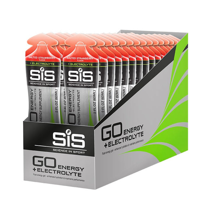 SIS Go Energy + Electrolyte Gel 60ml 30 Pack Salted Strawberry