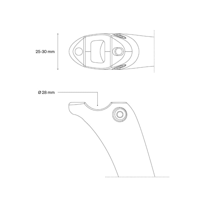 Deda Elementi STAFFA Seatpost Light/Radar Mount