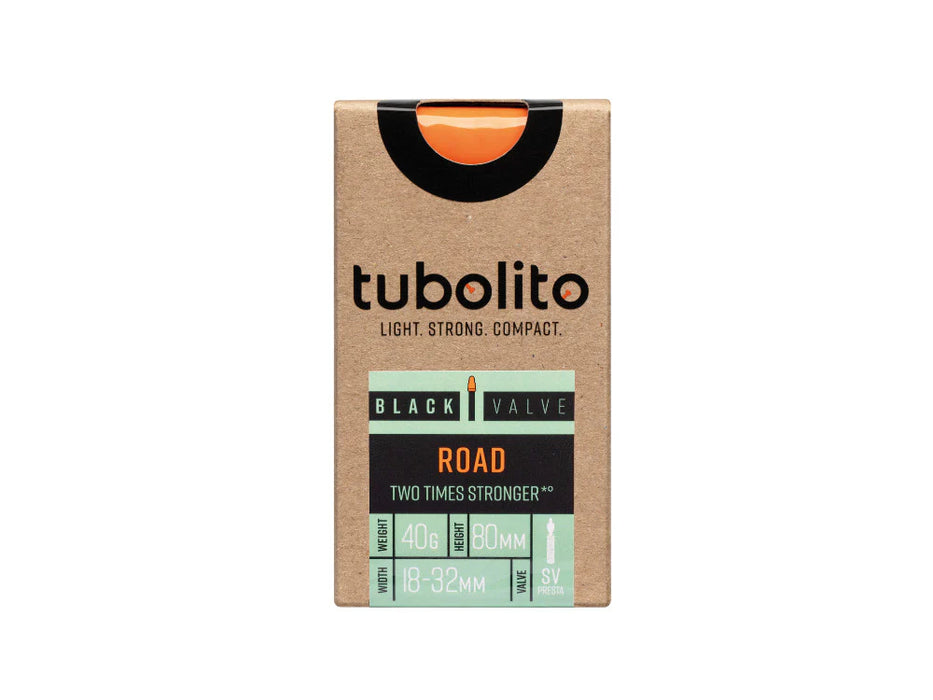 Tubolito TUBO-ROAD BLACK VALVE : 700x18-32c 80 mm