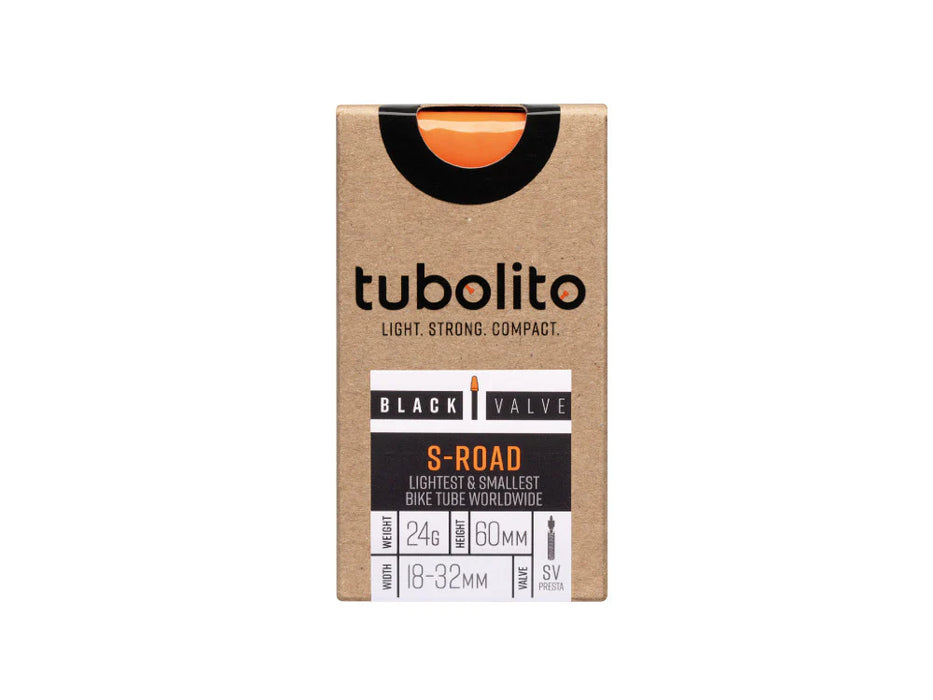 Tubolito S-TUBO ROAD BLACK VALVE Disc Brake Only : 700x18-32c 60 mm