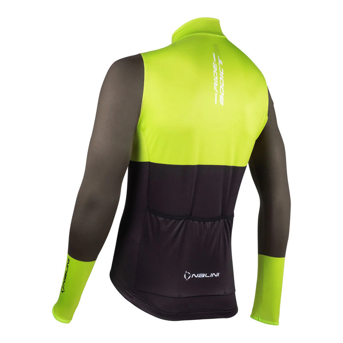 Nalini WARM FIT Long Sleeve Jersey : Green/Black