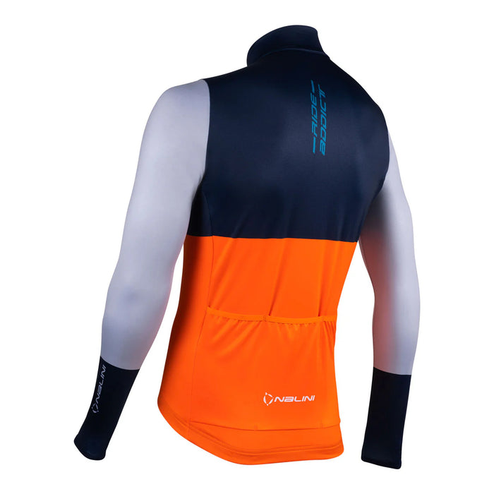 Nalini WARM FIT Long Sleeve Jersey : Blue/Orange