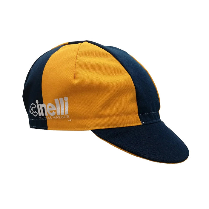 Cinelli Cycling Cap : WE BIKE HARDER ORANGE