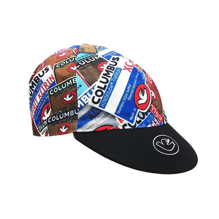 CINELLI COLUMBUS CYCLING CAP : COLUMBUS MULTITAG COLLAGE