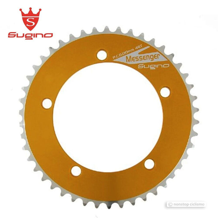 Sugino MESSENGER RD Track Chainring : 1/8" GOLD
