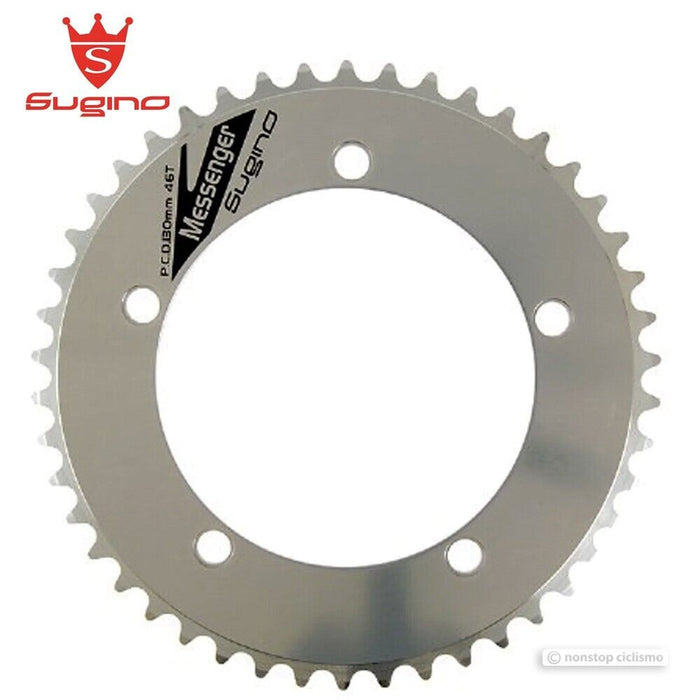 Sugino MESSENGER RD Track Chainring : 1/8" SILVER