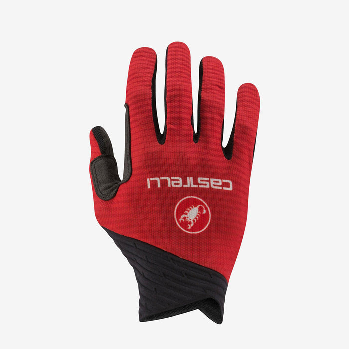 Castelli CW 6.1 UNLIMITED Long Finger Gloves : POMPEIAN RED