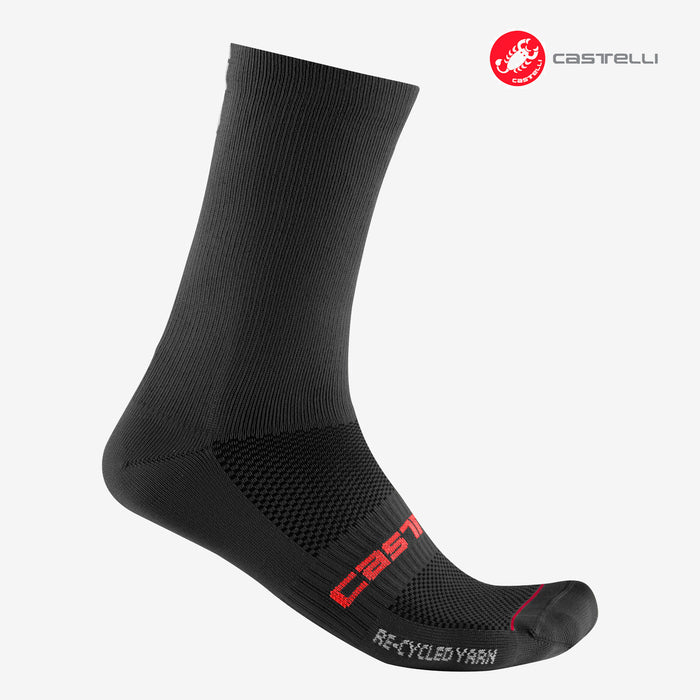 Castelli RE-CYCLE THERMAL 18 Socks : BLACK