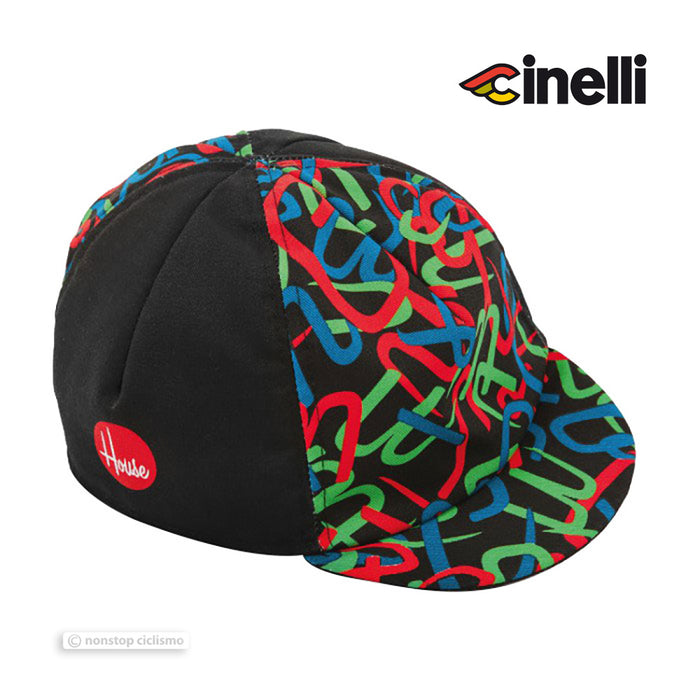 Columbus Cinelli Cycling Cap : TUBOGRAPHY BLACK