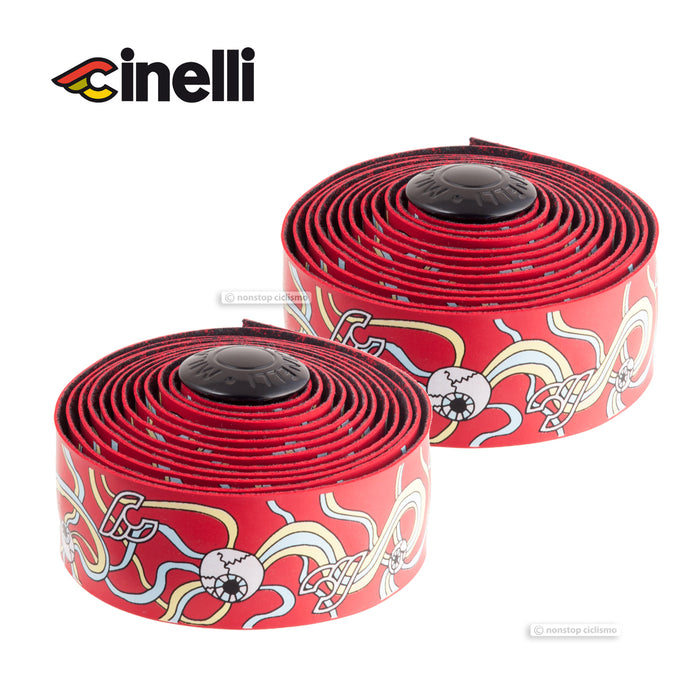 Cinelli VOLEE DESIGNER Bicycle Handlebar Tape : ANA BENAROYA RED