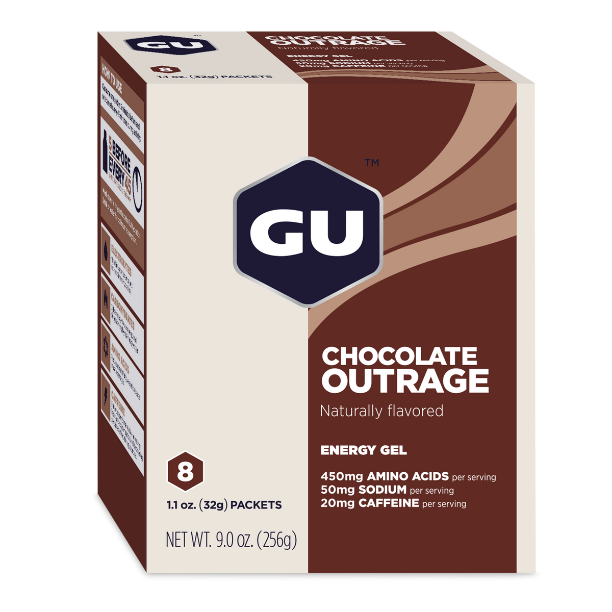 GU Original Energy Gels, Tri-Berry 24 Pack - 100 Calorie Energy Gel
