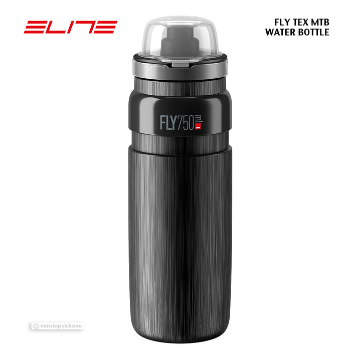 Elite FLY TEX MTB Water Bottle 750 ml : BLACK