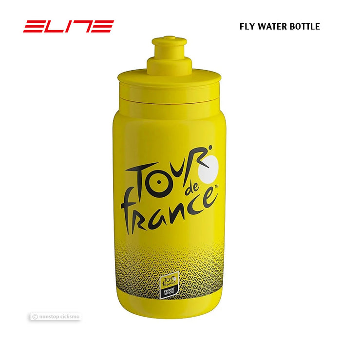 Elite FLY Water Bottle : 2024 TOUR DE FRANCE ICONIC YELLOW 550 ml