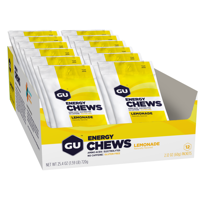 GU ORIGINAL ENERGY CHEWS : LEMONADE - Box of 12