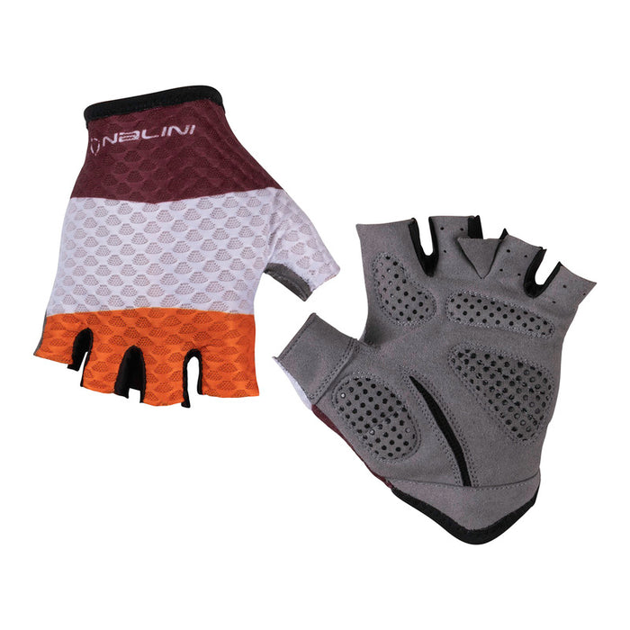 Nalini SUMMER Gloves : BORDEAUX RED/ORANGE