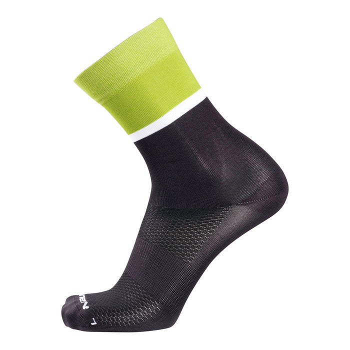 NALINI SOLID Socks : GREEN/BLACK