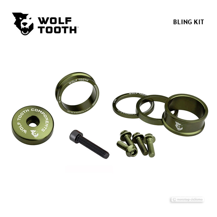 Wolf Tooth BLING KIT : Anodized OLIVE