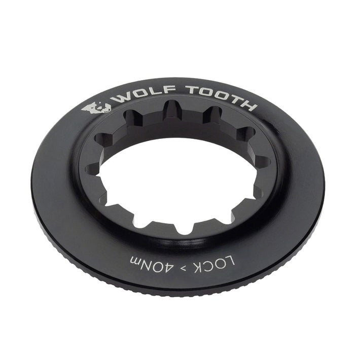 Wolf Tooth Centerlock Rotor Lockring Internal Splined : BLACK