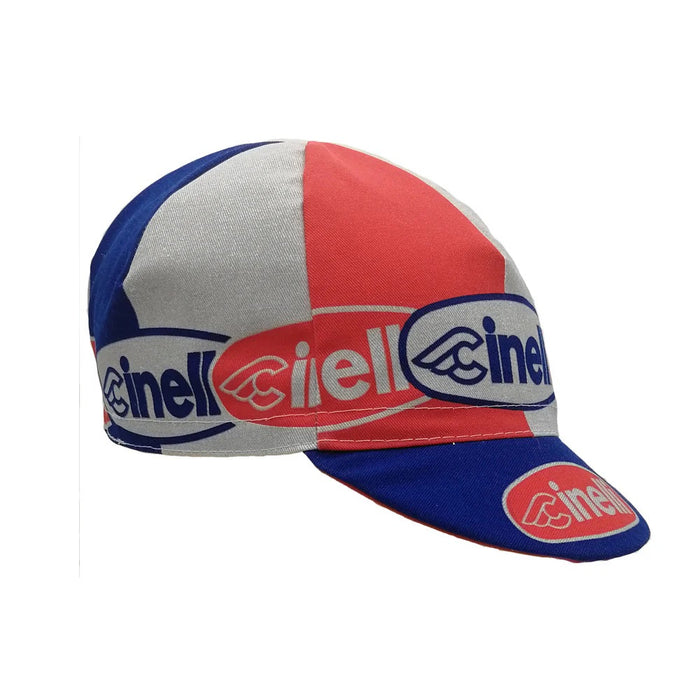 CINELLI CYCLING CAP : OVAL RED & BLUE