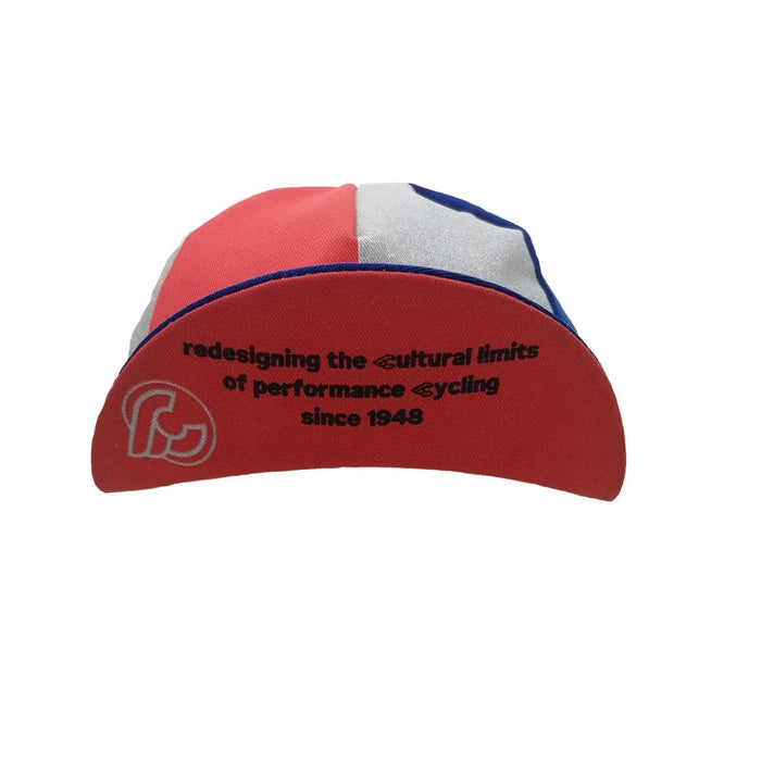 CINELLI CYCLING CAP : OVAL RED & BLUE