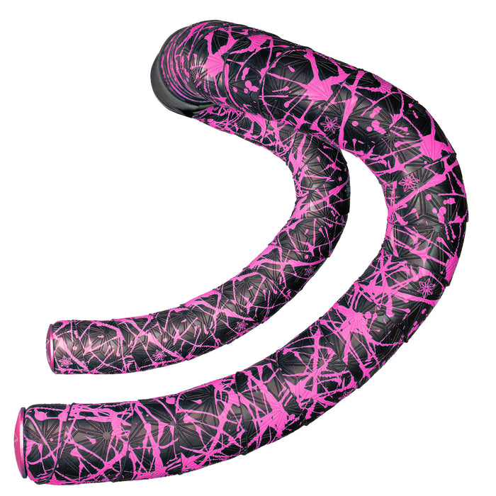 SUPACAZ SUPER STICKY KUSH HANDLEBAR TAPE : SPLAT NEON PINK