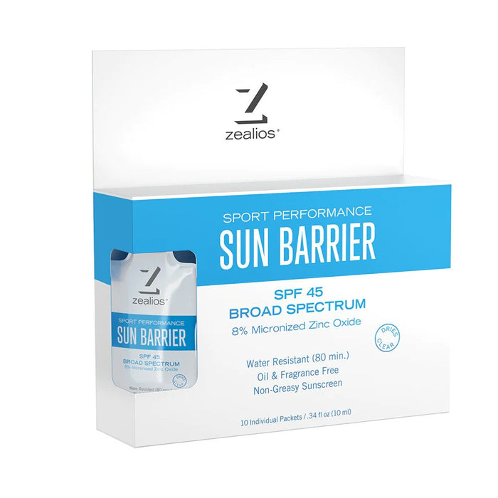 Zealios Sun Barrier SPF 45 Sunscreen - 0.34oz 10ct Box