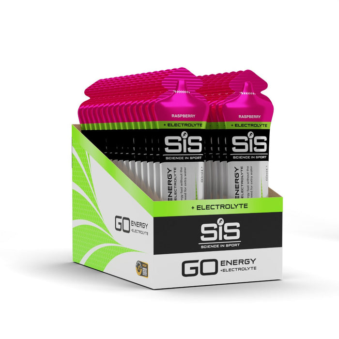 SIS Go Energy + Electrolyte Gel 60ml 30 Pack Raspberry