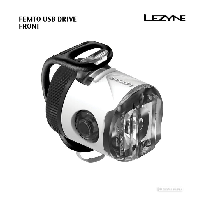 Lezyne FEMTO USB DRIVE Front Bicycle Head Light : WHITE 1-LED-31F-V107
