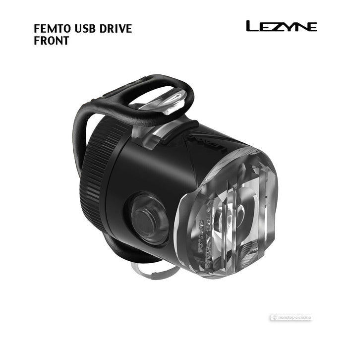 NEW Lezyne FEMTO USB DRIVE Front Bicycle Head Light : BLACK