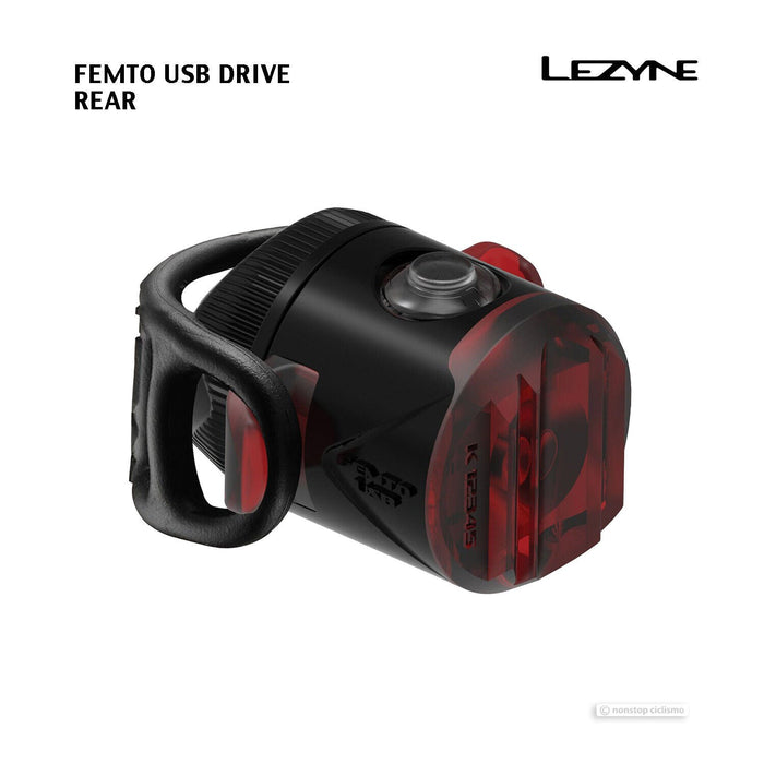 Lezyne FEMTO USB DRIVE Rear Bicycle Tail Light