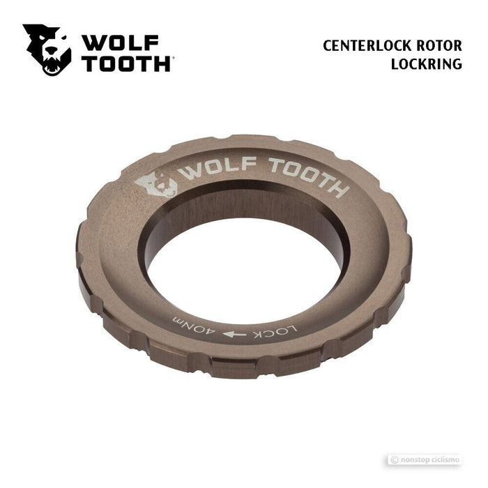 Wolf Tooth Centerlock Disc Brake Rotor Lockring : ESPRESSO