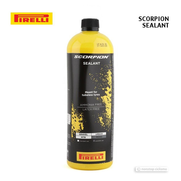 Pirelli SCORPION Gravel and MTB Tubeless Tire Sealant Flat Repair : 1000 ml