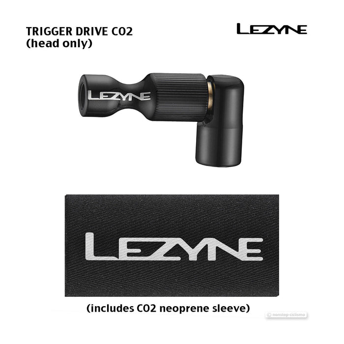 Lezyne TRIGGER DRIVE CO2 Inflator Head Only : BLACK