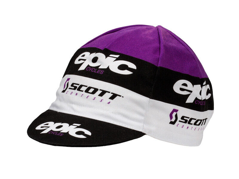 TEAM SCOTT EPIC CYCLES Classic Cycling Cap MADE IN iTALY Nonstop Ciclismo Gear