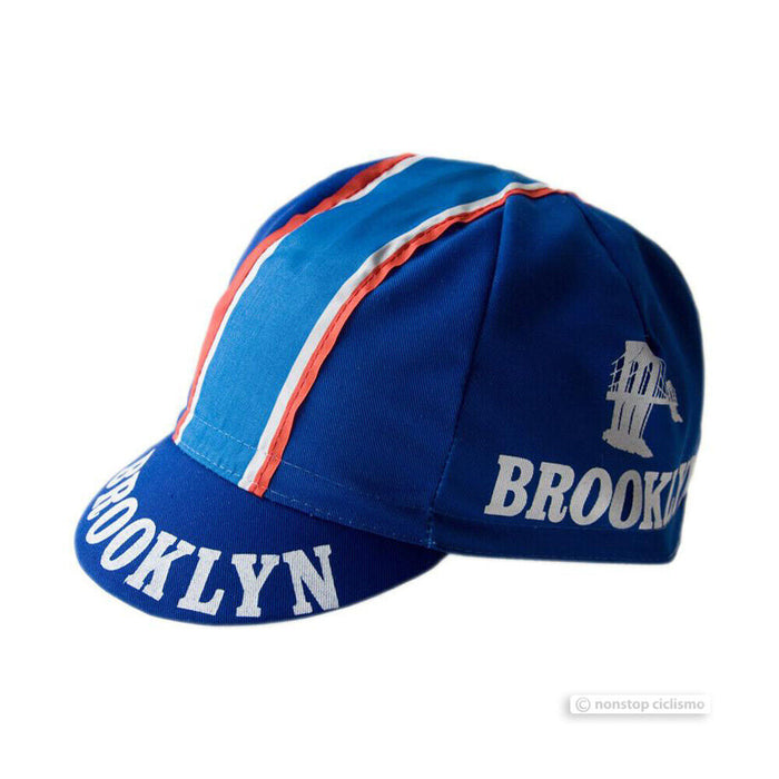 BROOKLYN Classic Team Cycling Cap : BLUE - MADE IN iTALY!