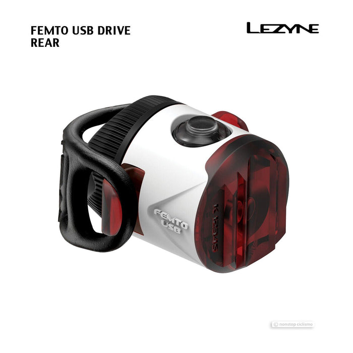 Lezyne FEMTO USB DRIVE Rear Bicycle Tail Light