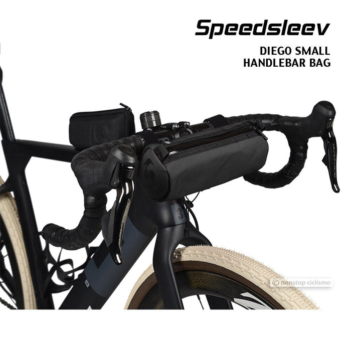 Speedsleev DIEGO SMALL Handlebar Bag Front Bicycle Storage Pack : BLACK