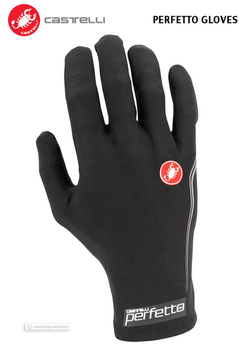 Castelli PERFETTO LIGHT Long Finger Gloves : BLACK