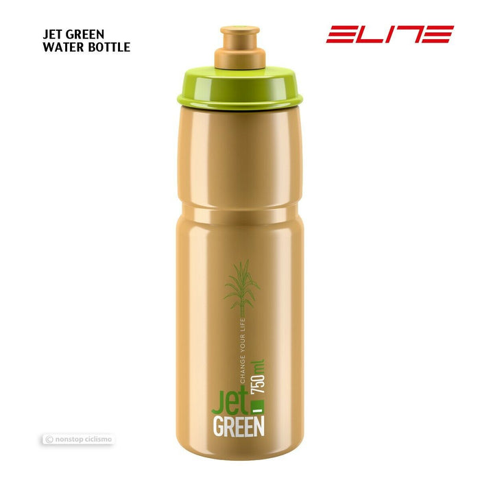 Elite JET GREEN Water Bottle : 750ml BROWN/WHITE