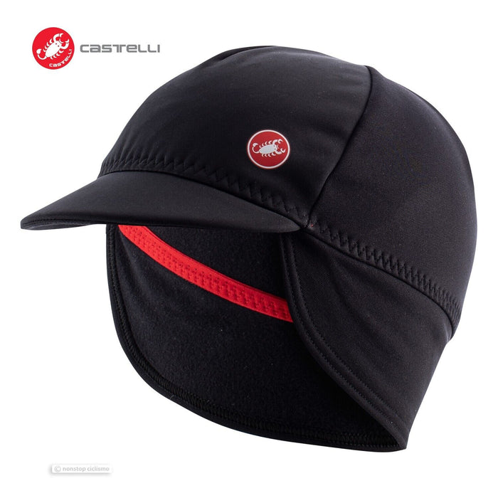 Castelli ESTREMO WS Cap Thermal Windproof Cycling Headwear : BLACK