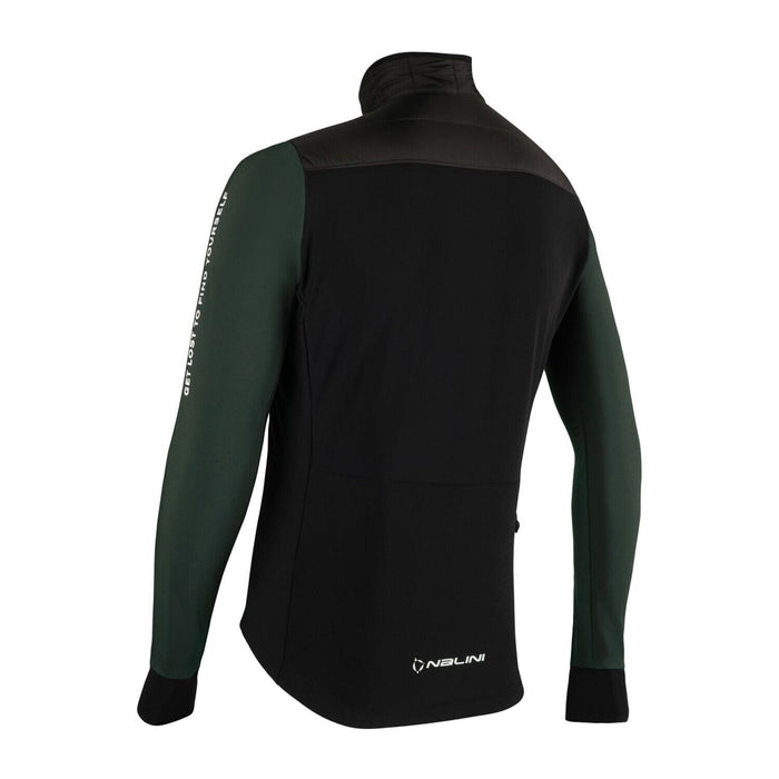 Nalini NEW ADVENTURES Thermal Cycling Jacket : BLACK/FOREST GREEN
