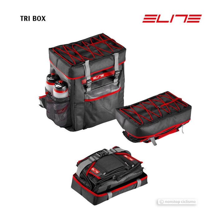 Elite TRI BOX Triathlon Event Space Organizer Travel Luggage : BLACK