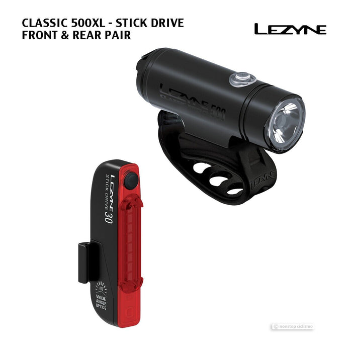 Lezyne CLASSIC & STICK DRIVE LED Light Set