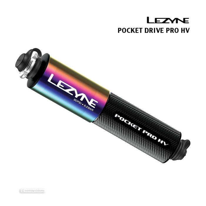 Lezyne POCKET DRIVE PRO HV Pump : NEO METALLIC/BLACK