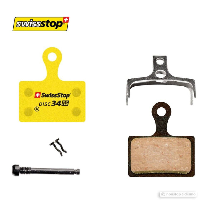 SwissStop DISC 34 RS Organic Compound Brake Pads for Shimano Road "K" Shape